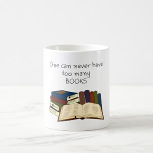 Te veel boeken?! koffiemok