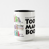 Te veel boeken mok (Midden)