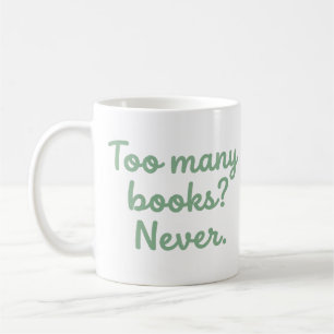 : Te Veel Boeken Nooit Grappig Boek Liefhebber Mok