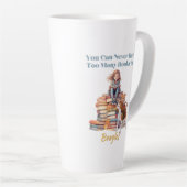 Te veel boeken of Beagles Latte Mok (Rechterhoek)