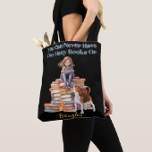 Te veel boeken of Beagles Tote Bag (Dichtbij)