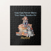 Te Veel Boeken of Husky's Legpuzzel (Verticaal)