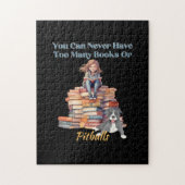 Te veel boeken of pitbulls  legpuzzel (Verticaal)