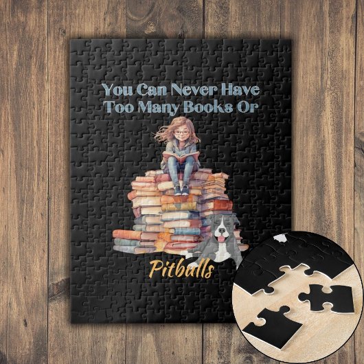 Te veel boeken of pitbulls  legpuzzel