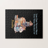 Te veel boeken of poedels legpuzzel (Horizontaal)