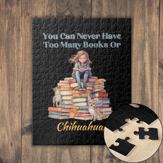 Te veel boeken voor Chihuahua's Legpuzzel