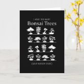 Te veel Bonsai Trees zeiden dat niemand ooit iets  Kaart (Gele Bloem)