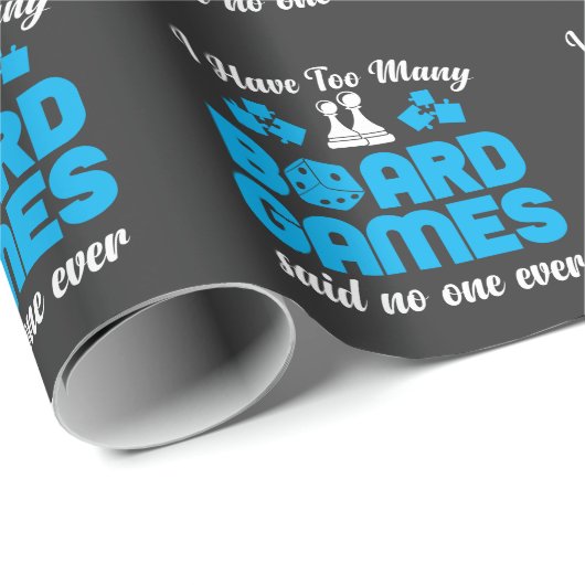 Te veel bordspellen Chess Dice Game Lover Cadeaupapier (Rol Hoek)