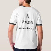 Te veel brein om te bevatten. - Gepersonaliseerd T-shirt (Achterkant)