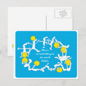 Te veel Briefkaart, blauw Briefkaart (Voorkant / Achterkant)