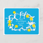 Te veel Briefkaart, blauw Briefkaart (Voorkant)