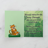 "Te veel cheeta's" groet Bedankkaart (Binnen)