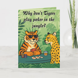 "Te veel cheeta's" groet Bedankkaart