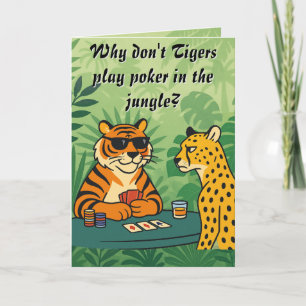 "Te veel cheeta's" groet Bedankkaart