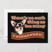 "Te veel Chihuahuas" Briefkaart (Voorkant / Achterkant)
