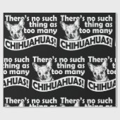 Te veel Chihuahuas die papier verpakt (Vlak)