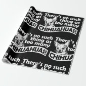 Te veel Chihuahuas die papier verpakt (Uitgerold)