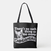 Te veel Chihuahuas Tote Bag (Achterkant)