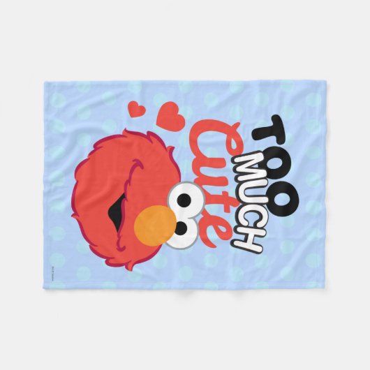 Te veel Cute Elmo Fleece Deken (Voorkant (Horizontaal))