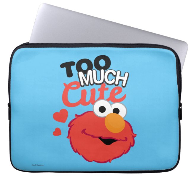 Te veel Cute Elmo Laptop Sleeve (Voorkant)