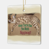 TE VEEL EGGNOG! KERAMISCH ORNAMENT (Links)