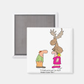 Te veel elanden magneet (Voorkant / Achterkant)