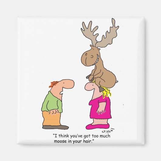 Te veel elanden magneet (Voorkant)