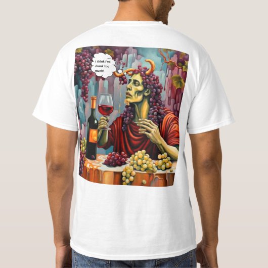 Te veel gedronken t-shirt (Achterkant)