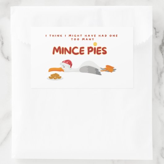 Te veel gehakt taarten zeemeeuw Sticker (Tas)