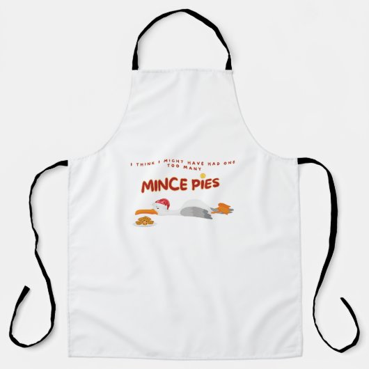 Te veel gehaktpasteitjes meeuw schort (Voorkant)