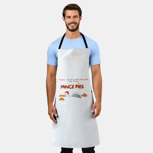 Te veel gehaktpasteitjes meeuw schort (Gedragen)