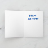 Te veel gelofde Birthday Card Dog Kaart (Binnen)