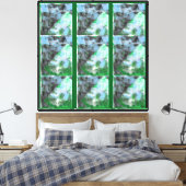 Te veel gepiekt canvas afdruk (Insitu (Slaapkamer))