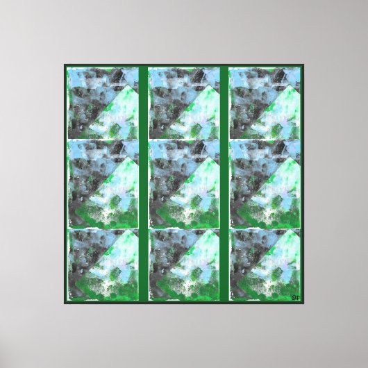 Te veel gepiekt canvas afdruk (Voorkant)