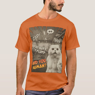 Te veel gespierd om te pluizen – Gymkat selfie T-shirt