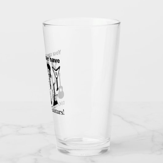 Te veel gitaren glas (Links)
