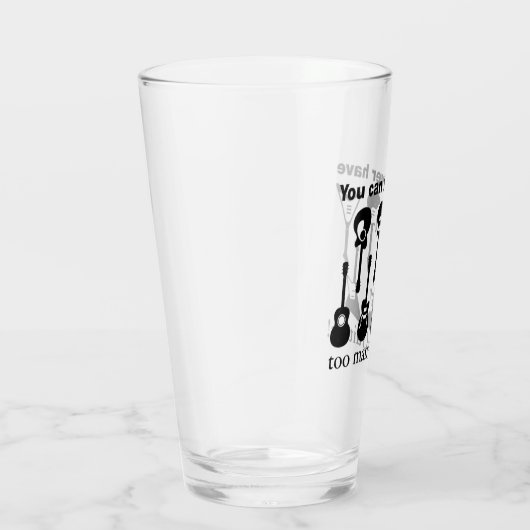 Te veel gitaren glas (Rechts)