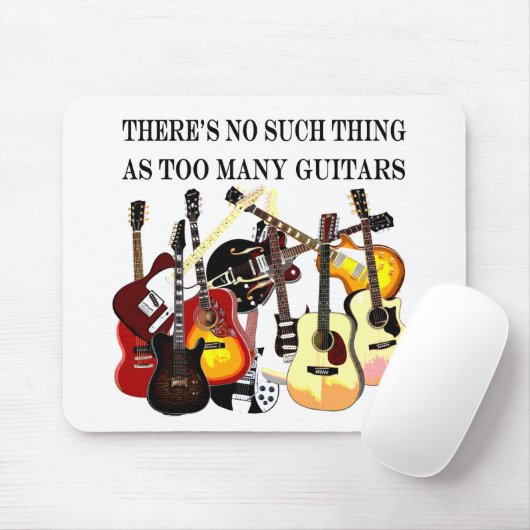 Te veel gitaren muismat (Met muis)