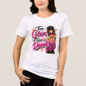Te veel glamour Tri-Blend shirt (Voorkant)