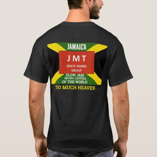 TE VEEL HEMEL. Basis Donker T-shirt (Achterkant)