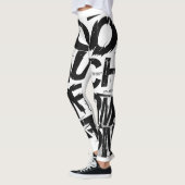 TE VEEL INFORMATIE | Brutalist Typography Street Leggings (Links)