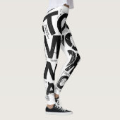 TE VEEL INFORMATIE | Brutalist Typography Street Leggings (Rechts)