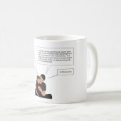 Te veel informatie koffiemok (Voorkant rechts)