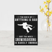 Te veel is slecht, maar te veel spnowboard kaart (Gele Bloem)