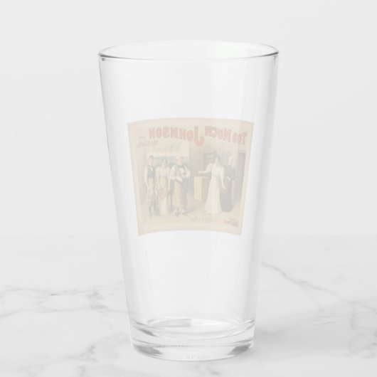 Te veel Johnson Glas (Achterkant)