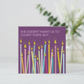 Te veel kaarsen!  Birthday Party Invitation Kaart (Staand voorkant)