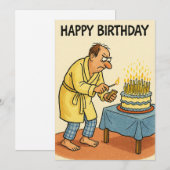 Te veel kaarsen feestdagenkaart (Voorkant / Achterkant)