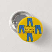 Te veel knop voor een broek ronde button 3,2 cm (Voorkant /achterkant)
