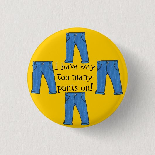Te veel knop voor een broek ronde button 3,2 cm (Voorkant)