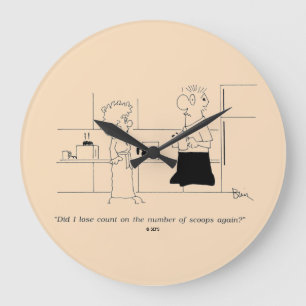 Te veel koffie grote klok